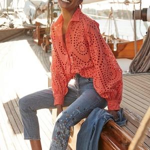 Chico’s eyelet blouse
